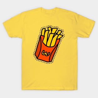 French Fries Doodle T-Shirt